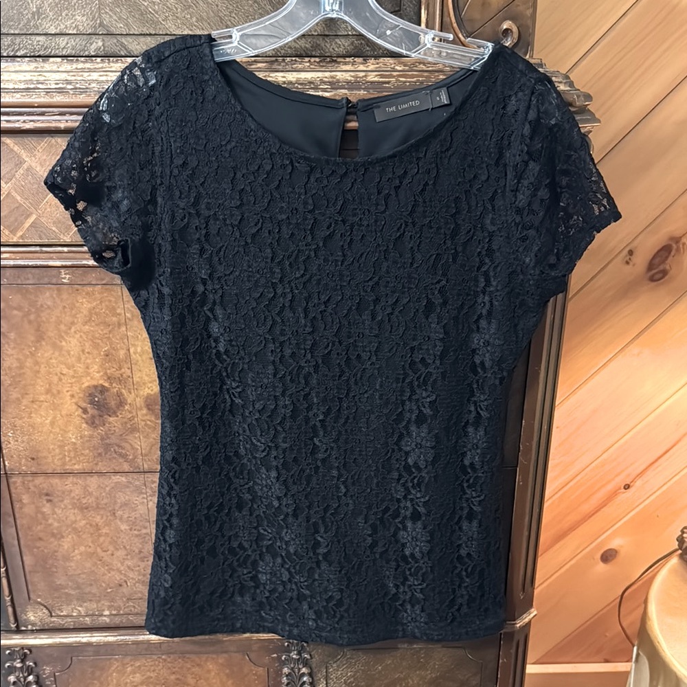 The Limited Black Lace Women's Top Small